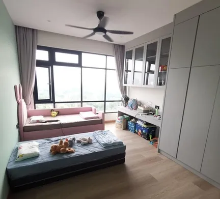 Taman Molek residences — Supply & install cabinetry, main doors, skirting, ceilings and bedrooms, photo 2 of 11